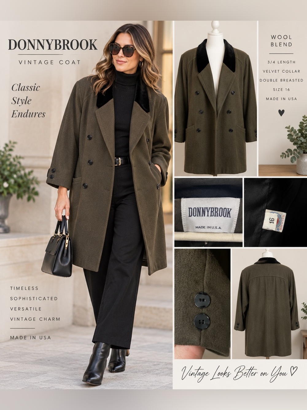 Donnybrook wool coat vintage.
